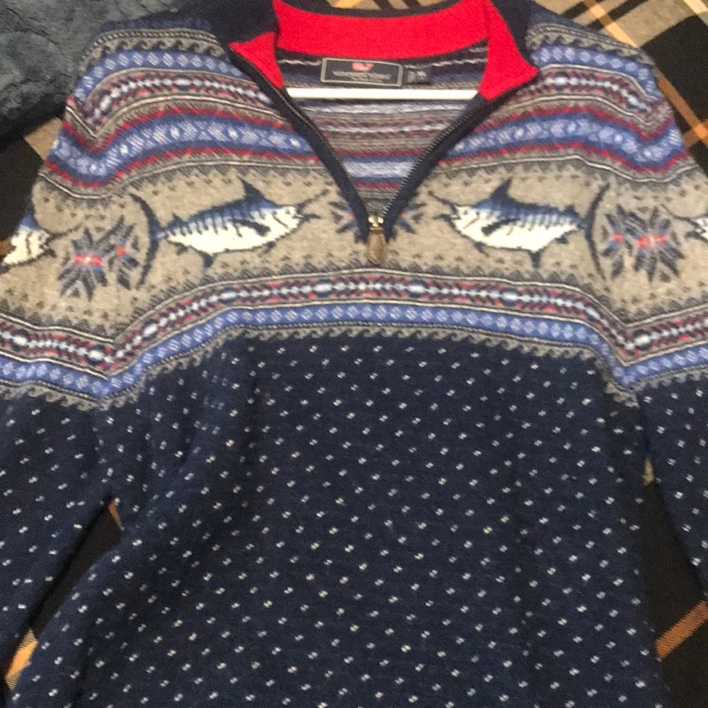 Vineyard Vines Quarter Zip Sweater